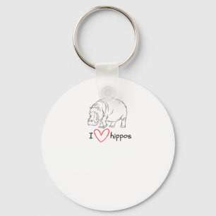 Ik hou van nijlpaarden - Wild Life S Sticker Sleutelhanger