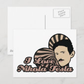 Ik hou van Nikola Tesla Briefkaart (Voorkant / Achterkant)