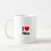 Ik hou van Nina Koffiemok (Links)