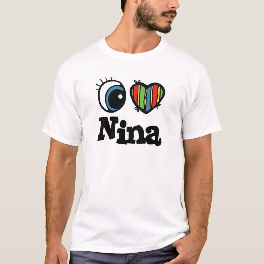 Ik hou van Nina T-shirt (Voorkant)