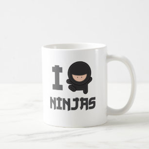 Ik hou van ninjas koffiemok