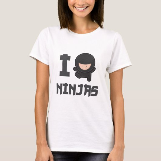 Ik hou van ninjas t-shirt (Voorkant)