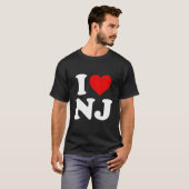 Ik hou van Nj New Jersey T-shirt (Voorkant volledig)