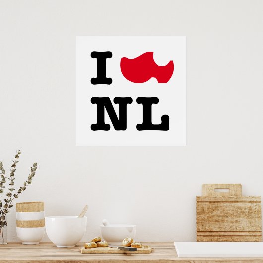 Ik hou van NL, ik hou van Holland Poster (Keuken)