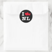 Ik hou van NL, ik hou van Holland Ronde Sticker (Tas)