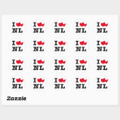 Ik hou van NL Ronde Sticker (Vel)