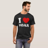 Ik hou van Noah I Heart Noah Funny Noah T-shirt (Voorkant volledig)