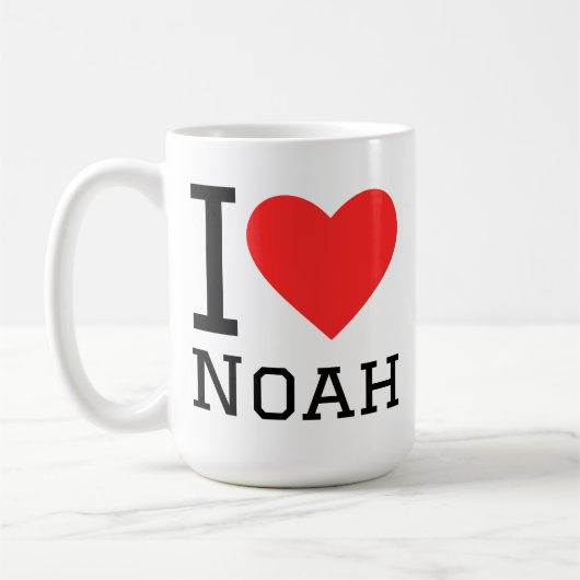 Ik hou van Noah Koffiemok (Links)