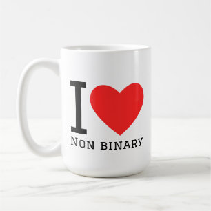Ik hou van non-binair koffiemok