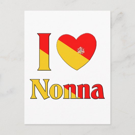 Ik hou van Nonna Briefkaart (Voorkant)