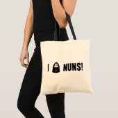 Ik hou van nonnen tote bag (Voorkant (product))