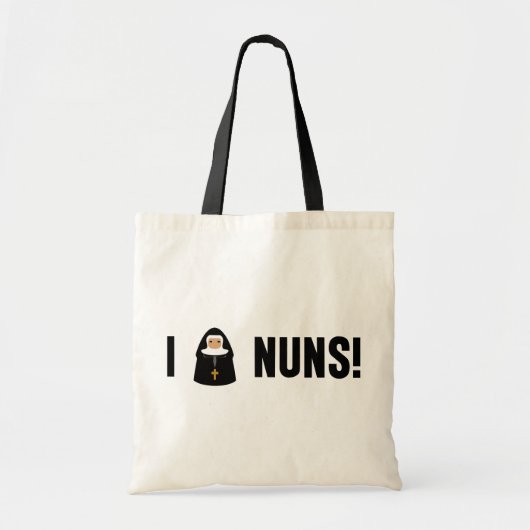 Ik hou van nonnen tote bag (Voorkant)