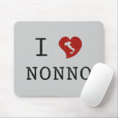 Ik hou van Nonno-muisvloer Muismat (Met muis)