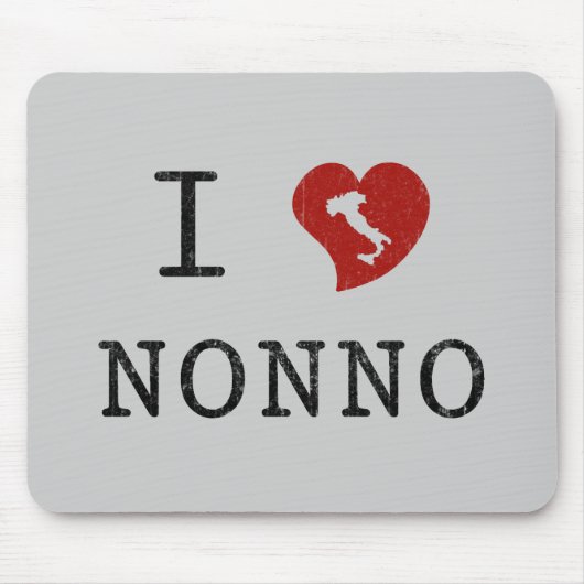Ik hou van Nonno-muisvloer Muismat (Voorkant)