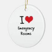 Ik hou van noodooms keramisch ornament (Links)