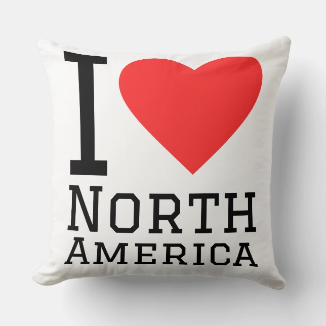 Ik hou van Noord-Amerika Kussen (Voorkant)
