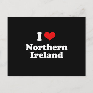 Ik hou van Noord-Ierland Tshirt Briefkaart