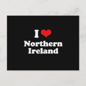 Ik hou van Noord-Ierland Tshirt Briefkaart (Voorkant)