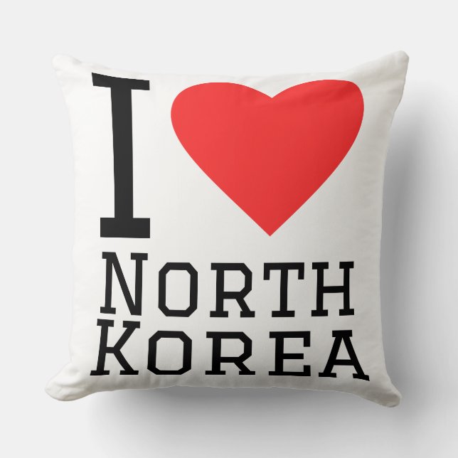 Ik hou van Noord-Korea   Kussen (Voorkant)