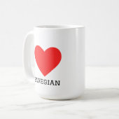 Ik hou van Noors Koffiemok (Voorkant links)