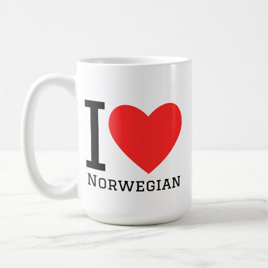 Ik hou van Noors Koffiemok (Links)