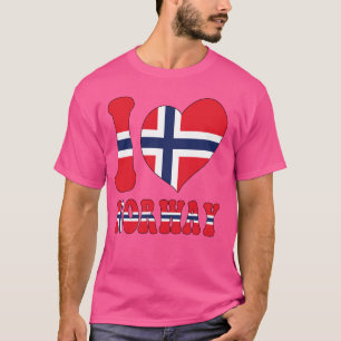 Ik hou van Noorwegen en ben er trots op dat ik een T-shirt