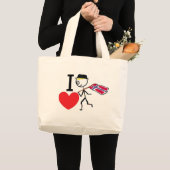 Ik hou van Noorwegen Grote Tote Bag (Voorkant (product))