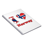 Ik hou van Noorwegen Notitieboek (Rechterzijde)