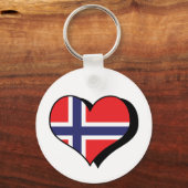 Ik hou van Noorwegen Sleutelhanger (Voorkant)