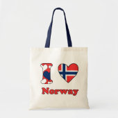 Ik hou van Noorwegen Tote Bag (Voorkant)