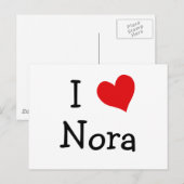 Ik hou van Nora Briefkaart (Voorkant / Achterkant)