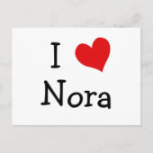 Ik hou van Nora Briefkaart (Voorkant)
