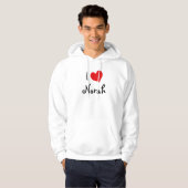 Ik hou van Norah Hoodie (Voorkant volledig)