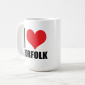 Ik hou van Norfolk Koffiemok (Voorkant links)
