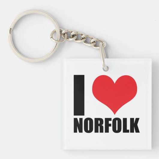 Ik hou van Norfolk Sleutelhanger (voorkant)