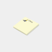 Ik hou van normale grijze cockatiels post-it® notes (Schuin)