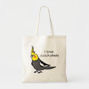 Ik Hou Van Normale Grijze Koketiels Tote Bag