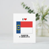 Ik hou van North Carolina Briefkaart (Staand voorkant)