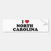 Ik hou van North Carolina Bumpersticker (Voorkant)