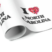 Ik hou van North Carolina Cadeaupapier (Rol Hoek)