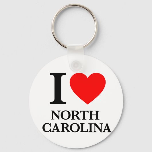 Ik hou van North Carolina Sleutelhanger (Voorkant)