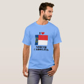 Ik hou van North Carolina T-shirt (Voorkant volledig)