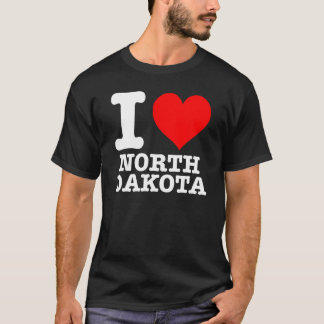 Ik hou van North Dakota T-shirt - I Heart North Da