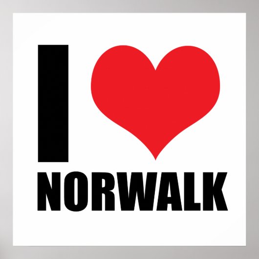 Ik hou van Norwalk Poster (Voorkant)