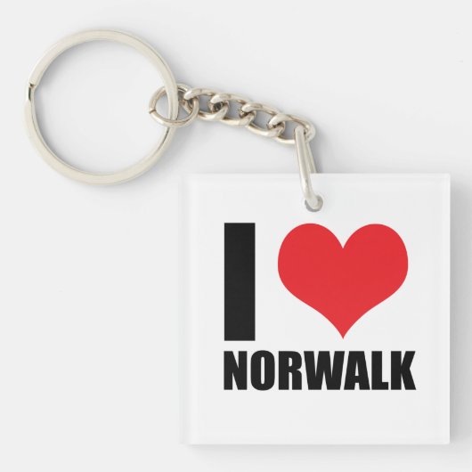 Ik hou van Norwalk Sleutelhanger (voorkant)