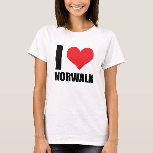 Ik hou van Norwalk T-shirt (Voorkant)