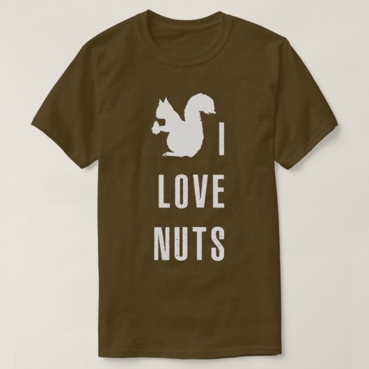 Ik hou van noten t-shirt (Design voorkant)