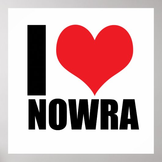 Ik hou van Nowra Poster (Voorkant)