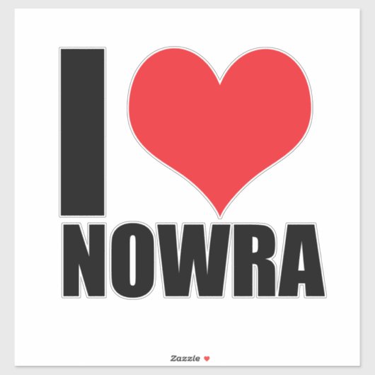 Ik hou van Nowra Sticker (Vel)