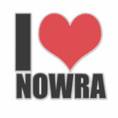 Ik hou van Nowra Sticker (Voorkant)